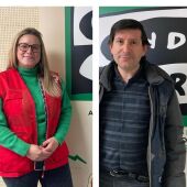 Laura Andreu de Cruz Roja y Jorge Gutiérrez, cerrajero