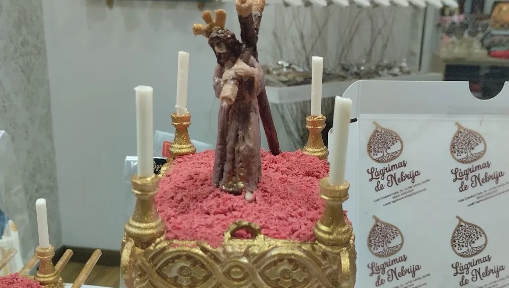 Cristo de chocolate por el obrador 'Lágrimas de Nebrija'