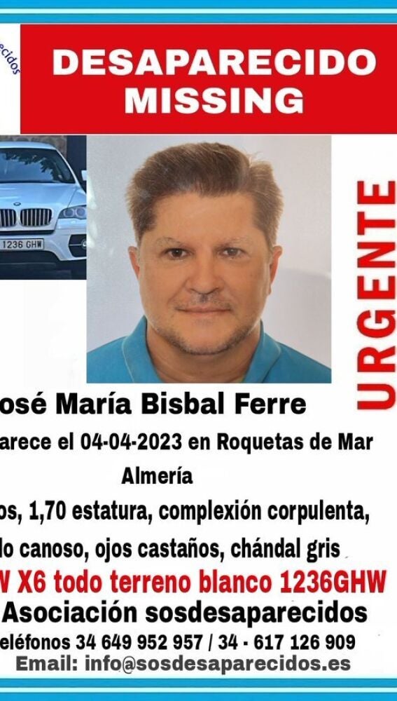 Buscan por "tierra, mar y aire" al hermano de David Bisbal tras denunciar su desaparición