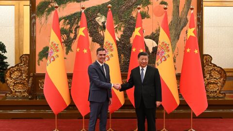 S&aacute;nchez, en su visita a China junto a Xi Jinping.