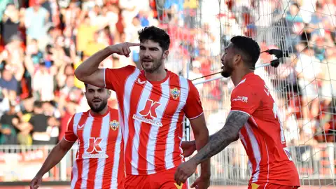 Melero celebra su gol al Valencia Melero celebra su gol al Valencia