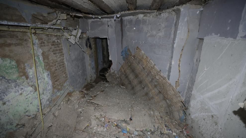 El edificio desalojado en el Arrabal, condenado al derribo El edificio desalojado en el Arrabal, condenado al derribo