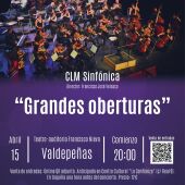 Cartel del concierto "Grandes Oberturas" de la CLM Sinfónica