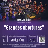 Cartel del concierto "Grandes Oberturas" de la CLM Sinfónica Cartel del concierto "Grandes Oberturas" de la CLM Sinfónica