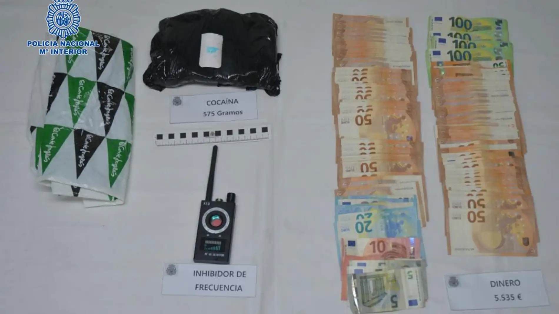 Objetos y material intervenidos por la Policía Nacional de Ciudad Real