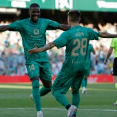 William Carvalho celebra su gol al Espanyol
