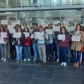 Concentración de funcionarios de justicia ante el edificio de los juzgados de Ciudad Real Concentración de funcionarios de justicia ante el edificio de los juzgados de Ciudad Real