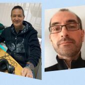 Juan Alberto García de Escuela de Rock Palencia y Félix Ruiz, dibujante