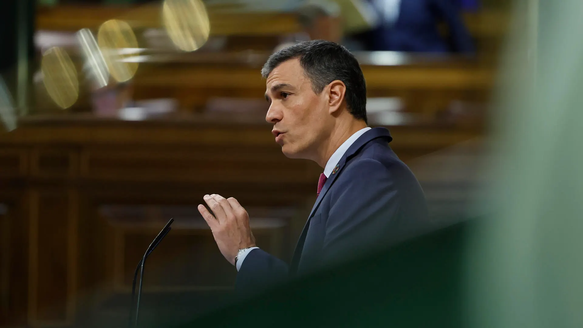 El presidente del Gobierno, Pedro S&aacute;nchez, compareciendo en el Congreso de los Diputados
