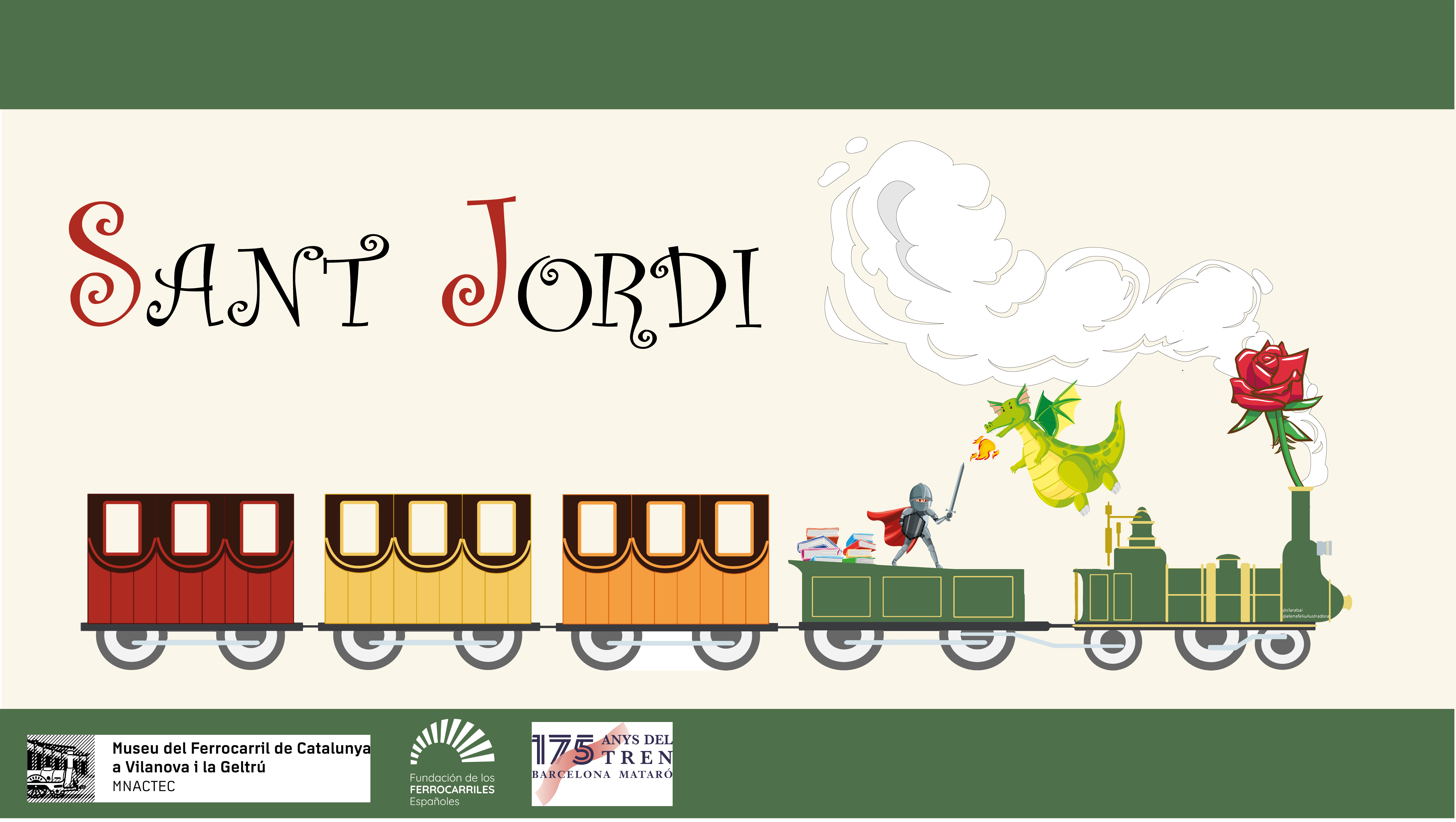 El Museu del Ferrocarril de Catalunya celebra Sant Jordi en el marc dels '175 Anys de Tren' El Museu del Ferrocarril de Catalunya celebra Sant Jordi en el marc dels '175 Anys de Tren'