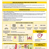 Horarios y tarifas del servicio de Tussam para la Feria Horarios y tarifas del servicio de Tussam para la Feria