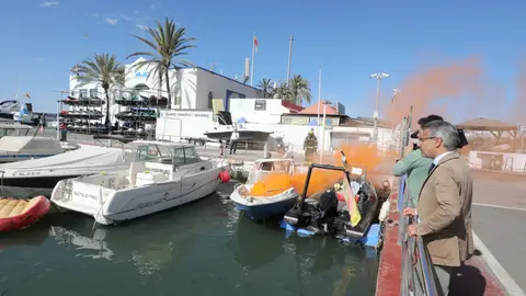 José Eduardo Díaz en un simulacro de emergencias José Eduardo Díaz en un simulacro de emergencias