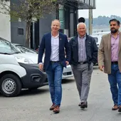 Rafa Villarino recolle as demandas dos empresarios do polígono de Barreiros Rafa Villarino recolle as demandas dos empresarios do polígono de Barreiros