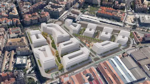 Así quedaría el solar de Harineras con las nuevas viviendas. Así quedaría el solar de Harineras con las nuevas viviendas.