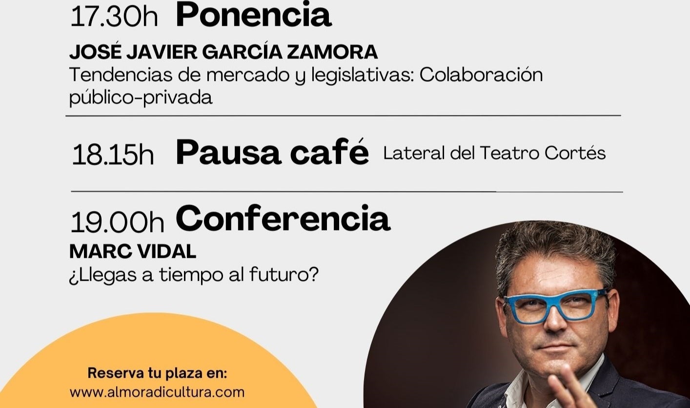 Las Jornadas 'Almoradí Empresarial' llegan al Teatro Cortés el próximo 4 de mayo con Marc Vidal Las Jornadas 'Almoradí Empresarial' llegan al Teatro Cortés el próximo 4 de mayo con Marc Vidal