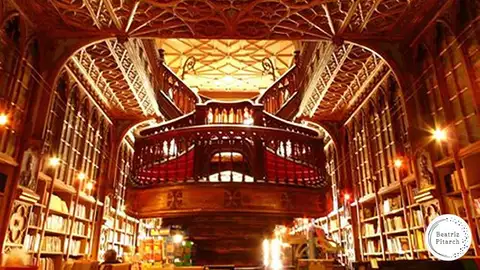Librería Lello en Oporto, Portugal Librería Lello en Oporto, Portugal