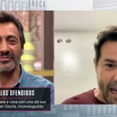 El pique entre el cómico Juan Dávila y Juan del Val: "Es muy fácil opinar desde el sofá de El Hormiguero"