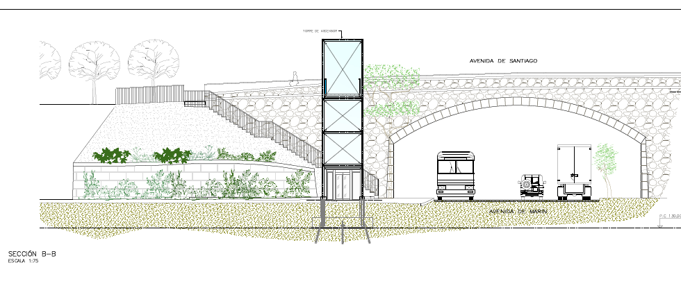 O Concello de Ourense instalará un ascensor que facilitará a accesibilidade entre a Av. de Marín e a de Santiago O Concello de Ourense instalará un ascensor que facilitará a accesibilidade entre a Av. de Marín e a de Santiago