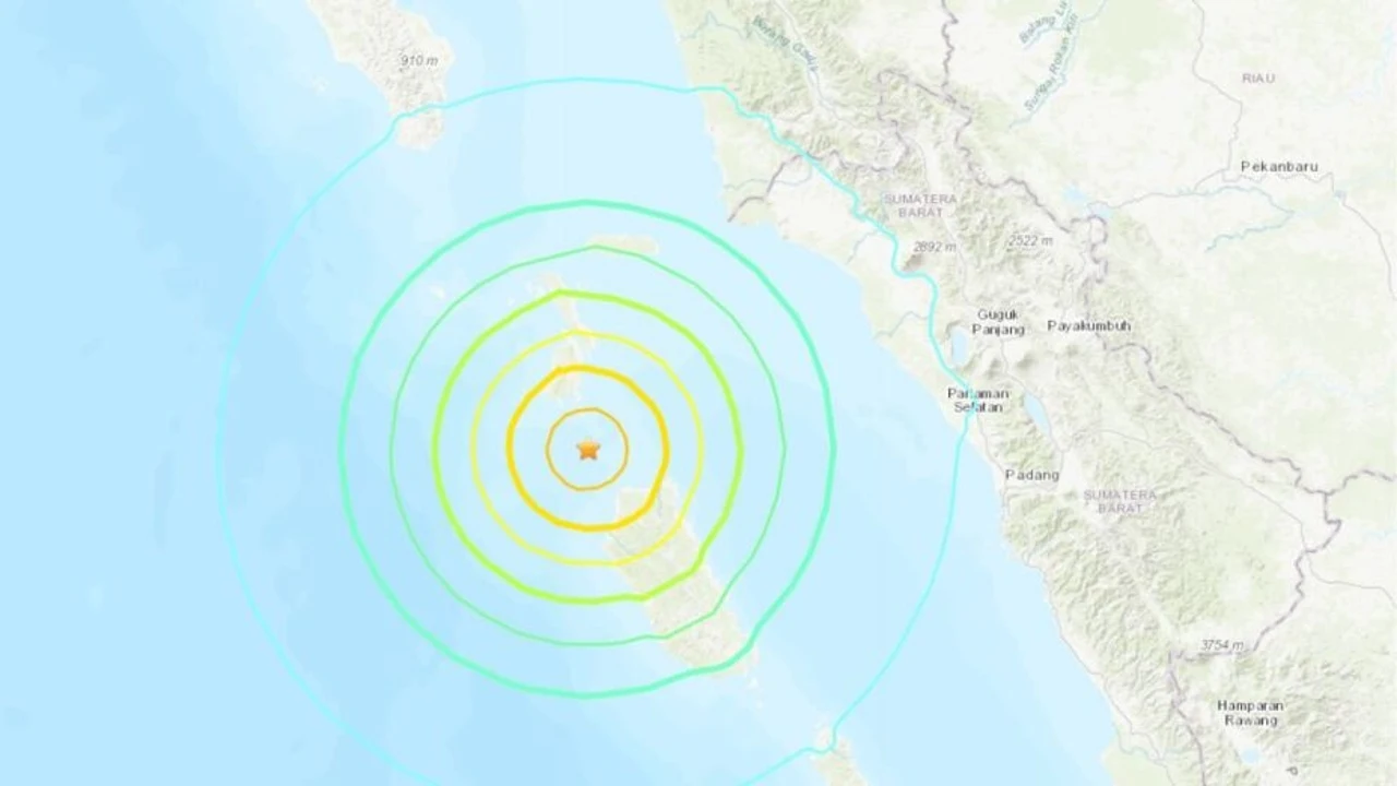 Imagen del terremoto en Indonesia