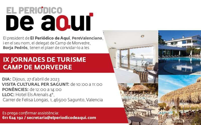 'El Periódico de Aquí' celebra sus IX Jornadas de Turismo en Sagunto 'El Periódico de Aquí' celebra sus IX Jornadas de Turismo en Sagunto