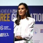 La Reina Letizia durante la 9ª Conferencia Europea “Tabaco o Salud” (ECToH) en Ifema