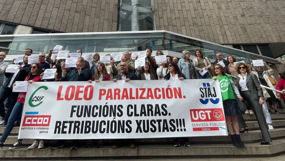 Protestas funcionarios de justicia