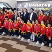 Presentación de la Youth League Karate 1 en Riazor