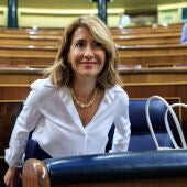 La ministra de Transportes, Raquel Sánchez, en el Congreso