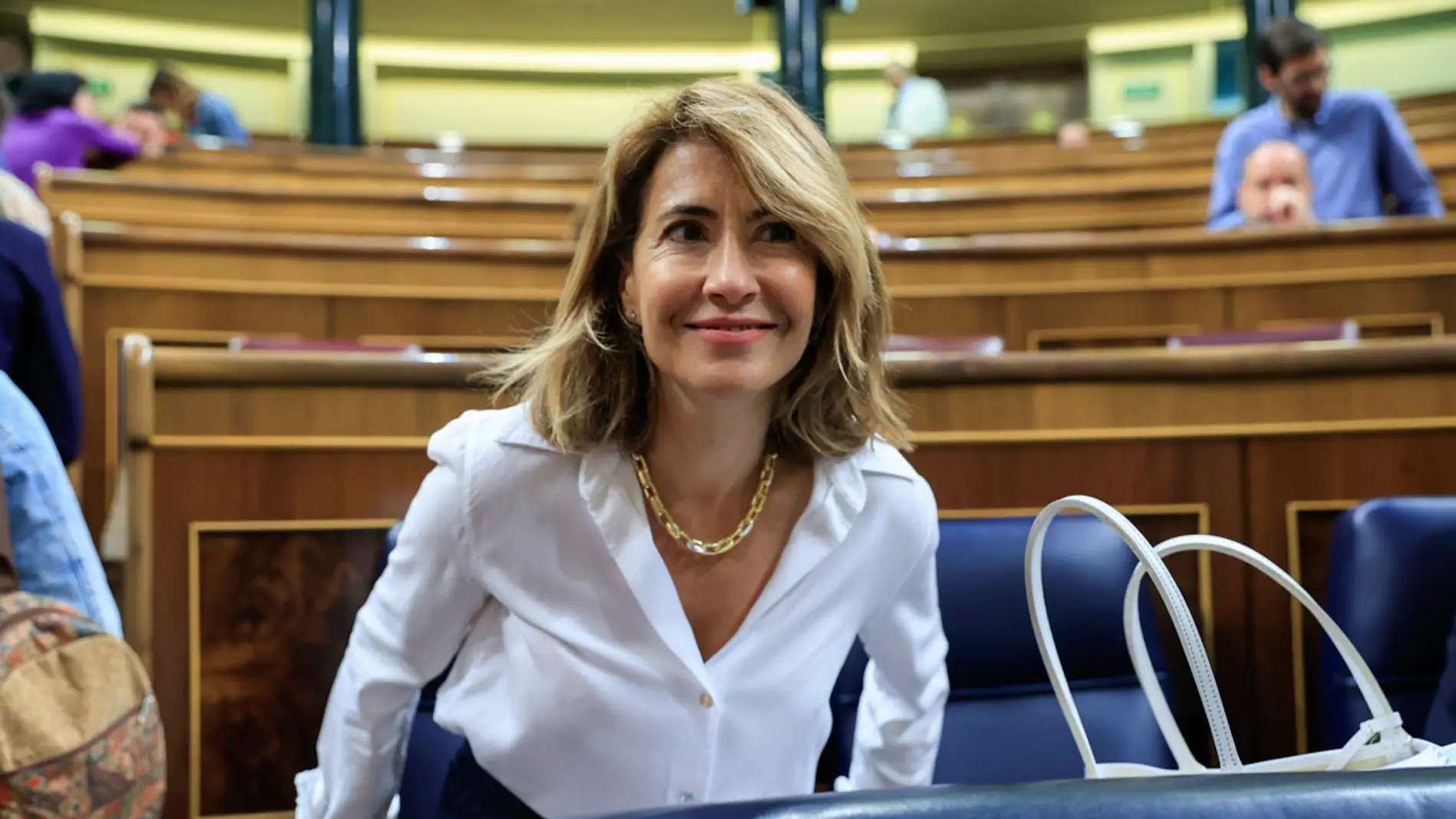 La ministra de Transportes, Raquel Sánchez, en el Congreso/ EFE/ Zipi