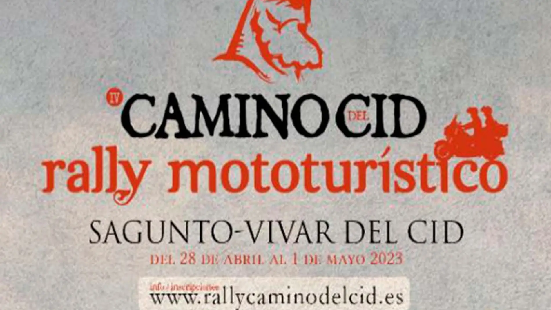 Cartel del IV Rally Mototurístico Camino del Cid