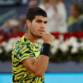 Carlos Alcaraz durante el Mutua Madrid Open 2023 Carlos Alcaraz durante el Mutua Madrid Open 2023