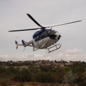 El herido fue trasladado en un helicóptero sanitaria