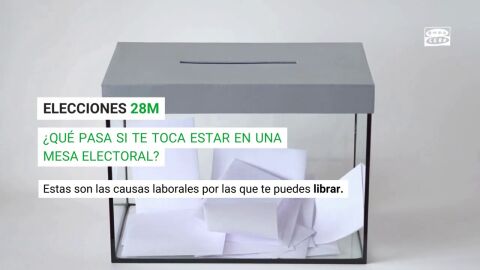 Los permisos laborales que te pueden librar de una mesa electoral en las elecciones del 28 de mayo