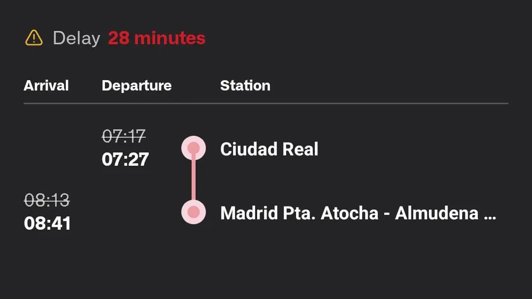 Retraso de 28 minutos en un Avant de esta ma&ntilde;ana
