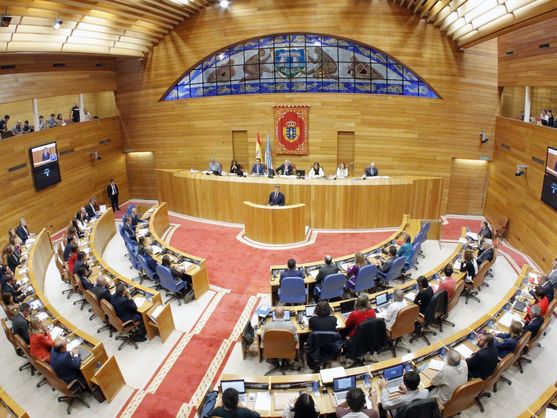 El debate de investidura de Feijóo protagoniza la sesión de control en el Parlamento gallego El debate de investidura de Feijóo protagoniza la sesión de control en el Parlamento gallego