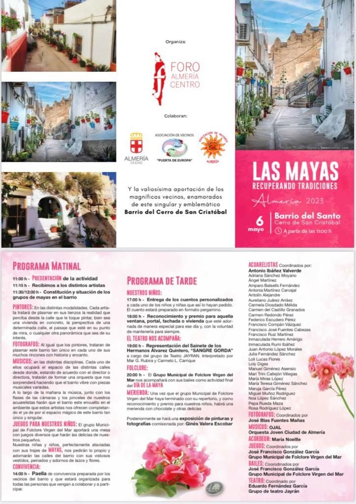 Sábado 6 las Mayas en Almería ciudad y domingo 7 Geolodía en Los Vélez Sábado 6 las Mayas en Almería ciudad y domingo 7 Geolodía en Los Vélez