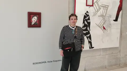 Itziar Ezquieta, artista plástica, investigadora e docente nas facultades de Belas Artes e da Educación. Visitamos o Museo de Pontevedra guiados por Itziar Ezquieta