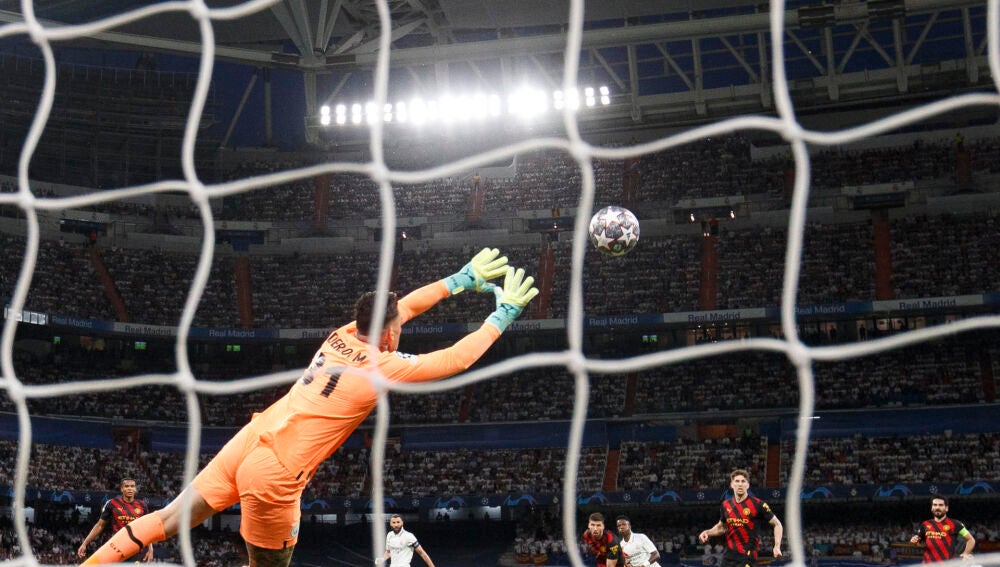 Vista del gol de Vinicius ante el Manchester City.