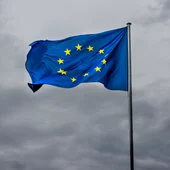 Imagen de archivo de la bandera de la Unión Europea Imagen de archivo de la bandera de la Unión Europea