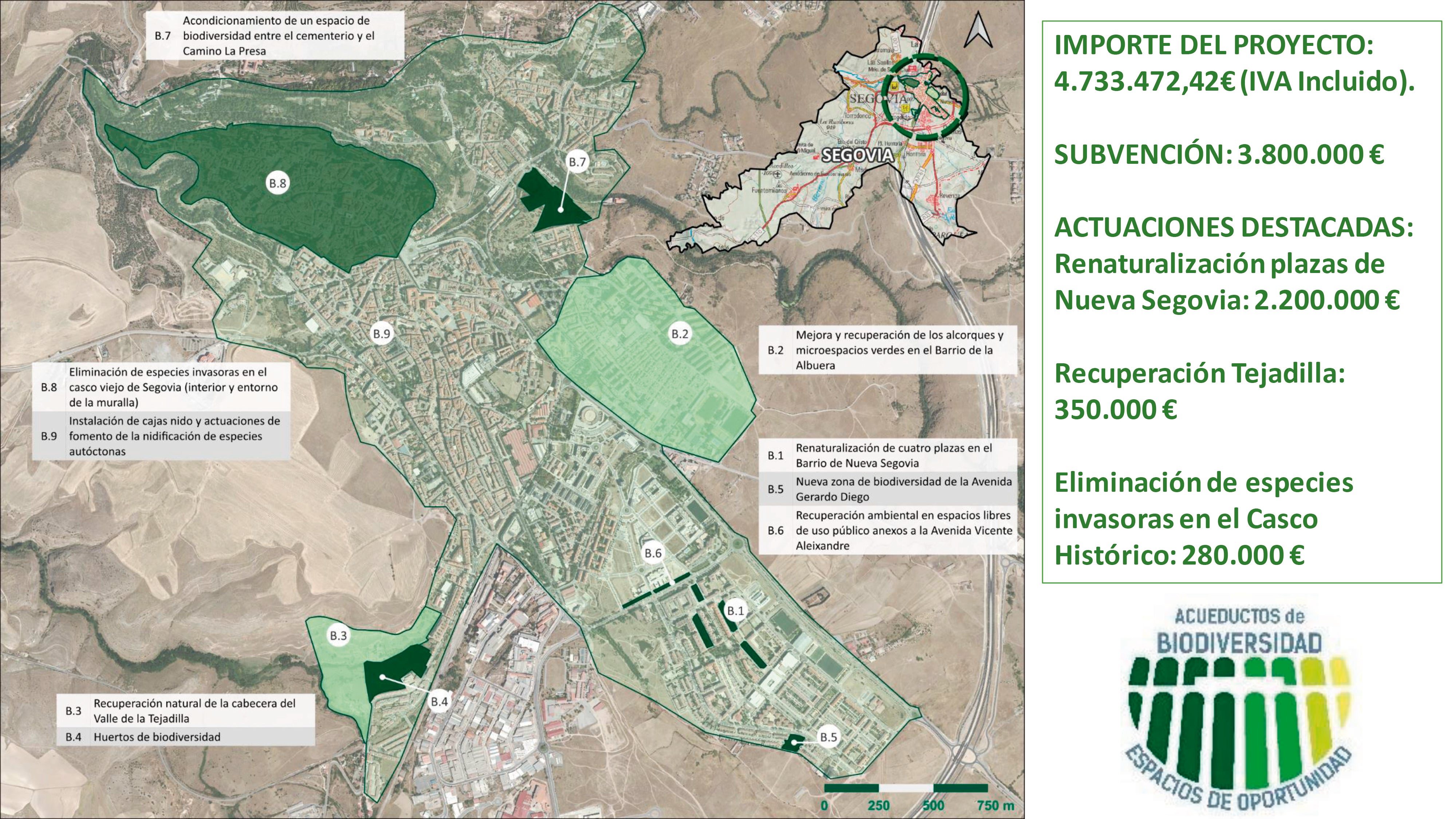 El Ayuntamiento obtiene nuevos fondos europeos para la renaturalización de cuatro plazas de Nueva Segovia y la recuperación de la cabecera del valle de Tejadilla El Ayuntamiento obtiene nuevos fondos europeos para la renaturalización de cuatro plazas de Nueva Segovia y la recuperación de la cabecera del valle de Tejadilla