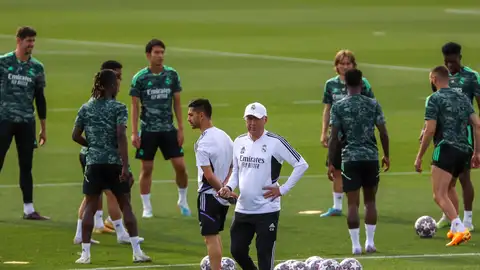 Imagen del entrenamiento del Real Madrid previo al partido de Champions League Imagen del entrenamiento del Real Madrid previo al partido de Champions League