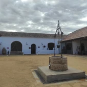 Imagen del patio del Museo del Vino de Valdepeñas Imagen del patio del Museo del Vino de Valdepeñas