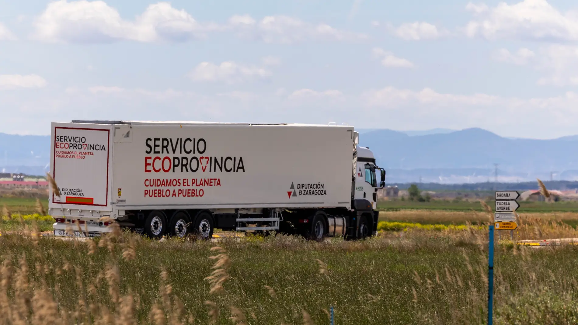 Uno de los camiones que presta servicio en Ecoprovincia