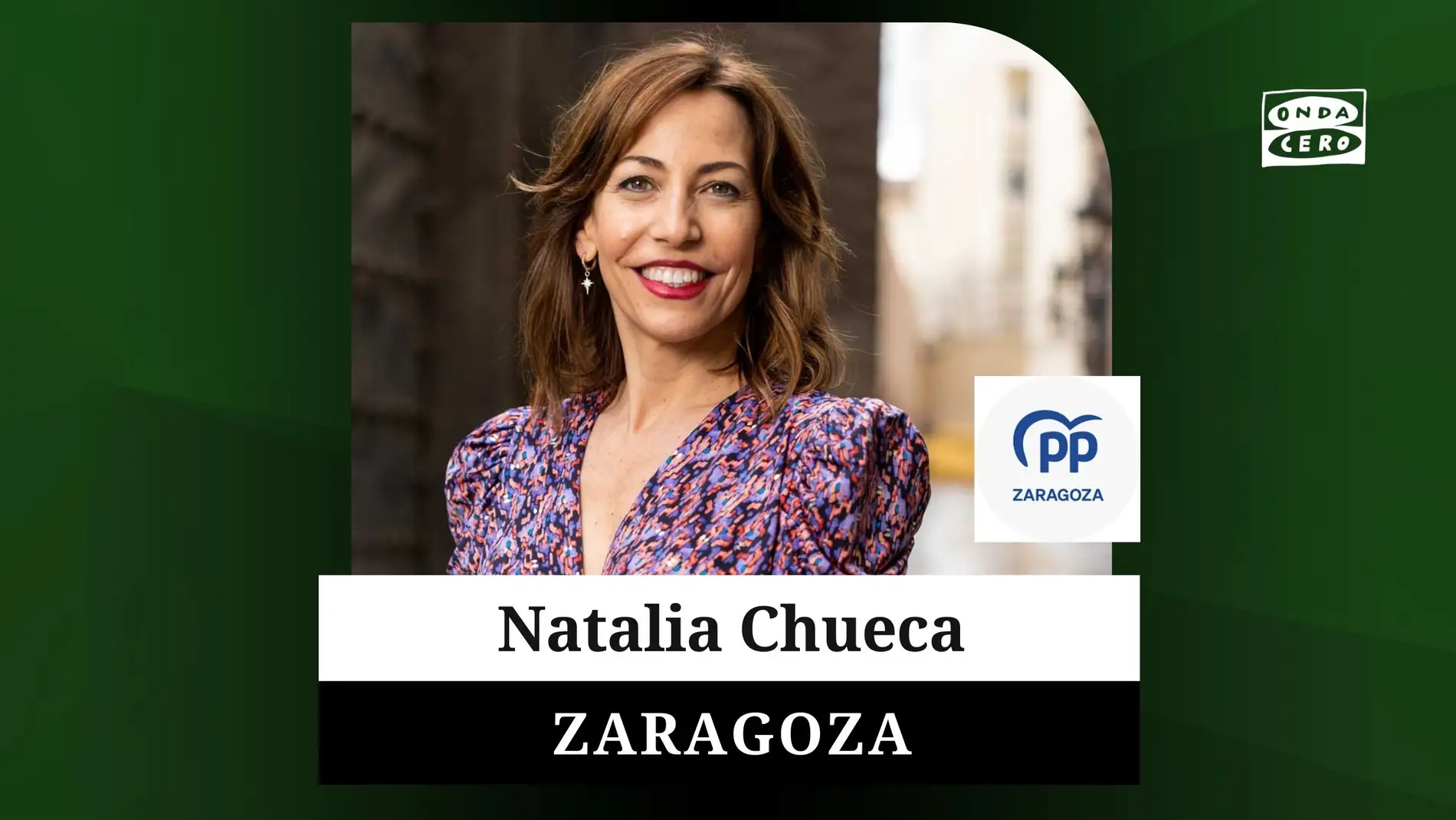 Natalia Chueca, candidata del PP a la alcaldía del Ayuntamiento de Zaragoza