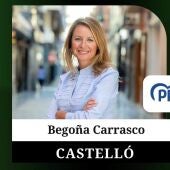 Begoña Carrasco, candidata a la alcaldía de Castello por el PP