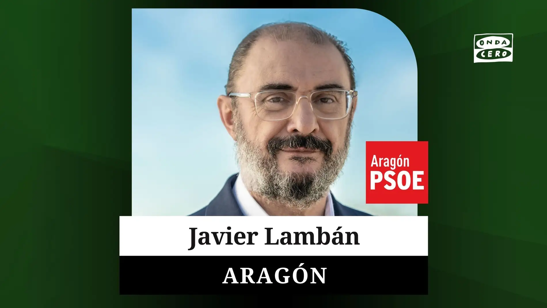 Javier Lambán, candidato del PSOE al Gobierno de Aragón