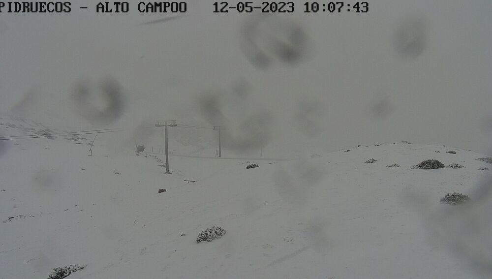 Nieve en mayo en Alto Campoo
