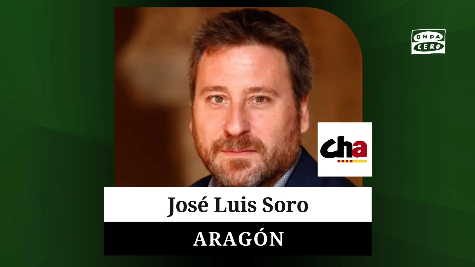 José Luis Soro, candidato de CHA al Gobierno de Aragón
