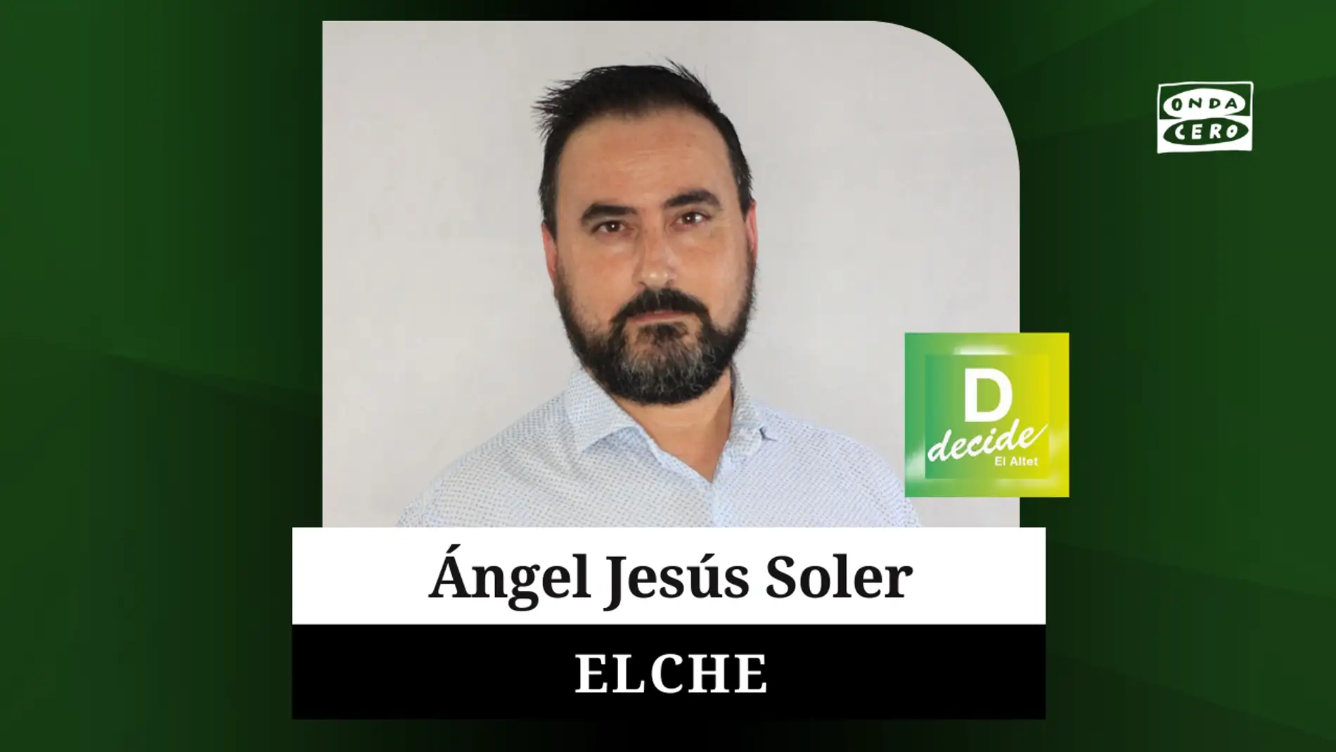 Ángel Jesús Soler, candidato de El Altet Decide a la Alcaldía de Elche.
