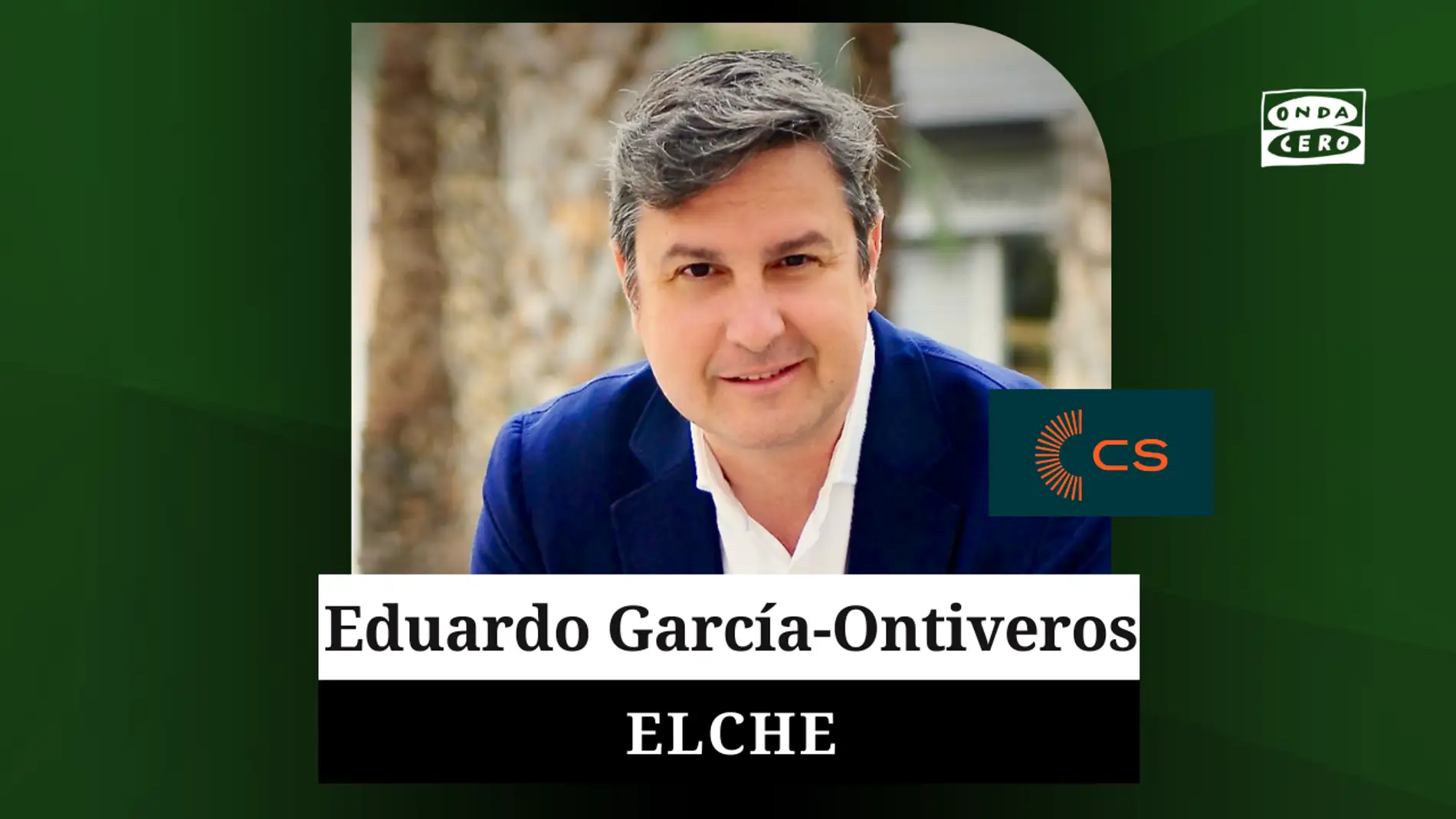 Eduardo García-Ontiveros, candidato de Ciudadanos a la Alcaldía de Elche.
